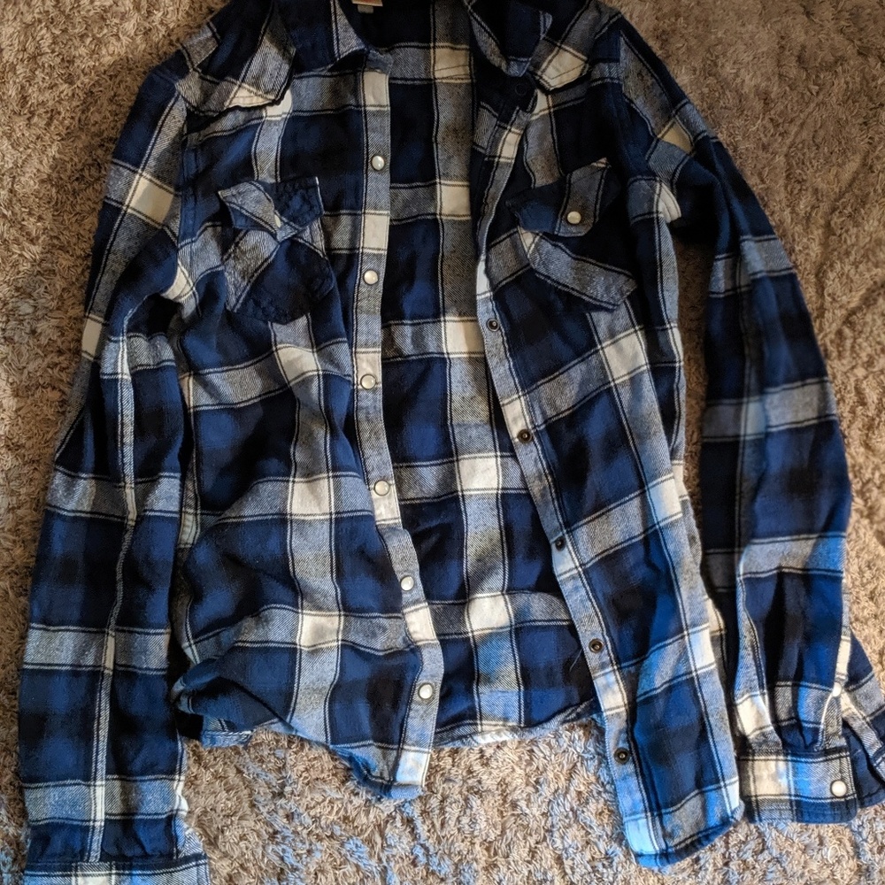 Plaid button up
